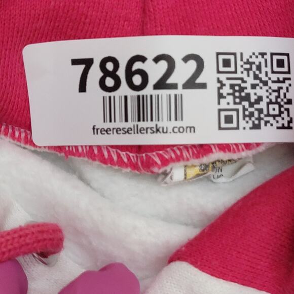Vintage Northeastern Hoodie Womens Medium 20x21 White Pink - Picture 9 of 14